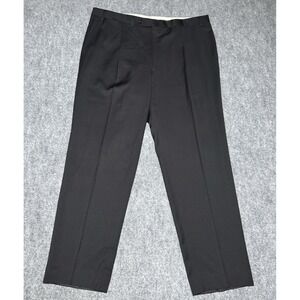Canali Pants Men 40x32 Black Wool Dress Trouser Made Italy Classic Formal 58R